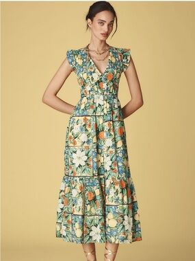 Anthropologie The Peregrine Midi Dress XXS